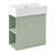 21.6 Inch Modern Floating Bathroom Vanity With Ceramic Basin - Perfect For Small Bathrooms, Left Side Storage, Bathroom Vanity-1896207521