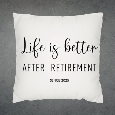 Personalized Retirement Pillow Funny Retirement Gift
