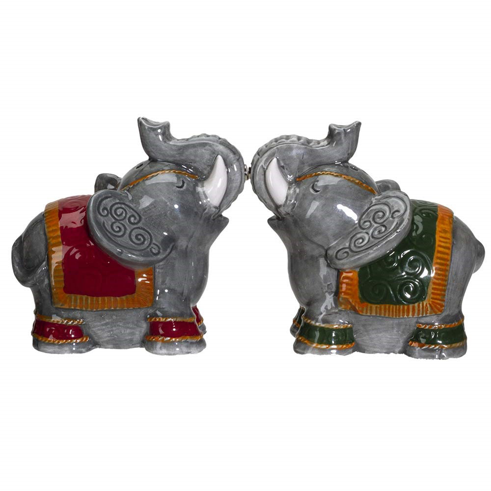 Pacific Giftware Raja Elephants Salt and Pepper Shaker Set Pacific Giftware