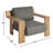 Ridge Teak Outdoor Lounge Chair-85824476