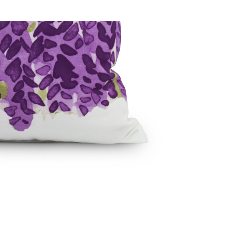 Housse et insert de coussin carré Flower Bell, 26 po x 26 po, Mauve, Extérieur
