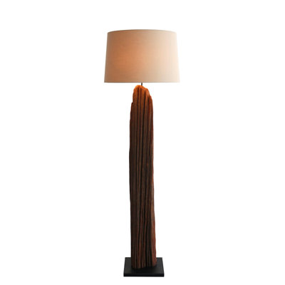 Stehleuchte Treibholz Natur/Weiß 175 cm