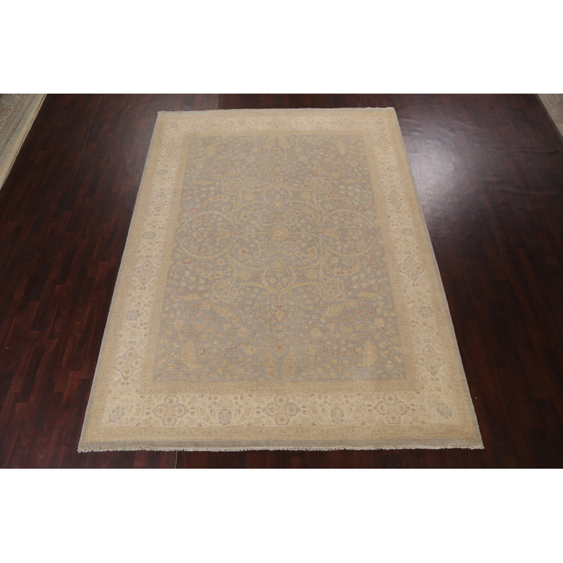 Tapis végétal Chobi Peshawar noué à la main 9 x 12