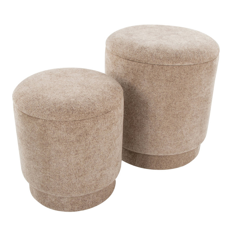 Ensemble de repose-pieds Marla, Brun