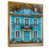 Toile avec cadre flottant or
