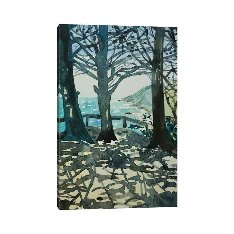 Ragged Point Big Sur by Luisa Millicent - Wrapped Canvas Gallery-Wrapped Canvas Giclée, 30.48 cm H x 45.72 cm W