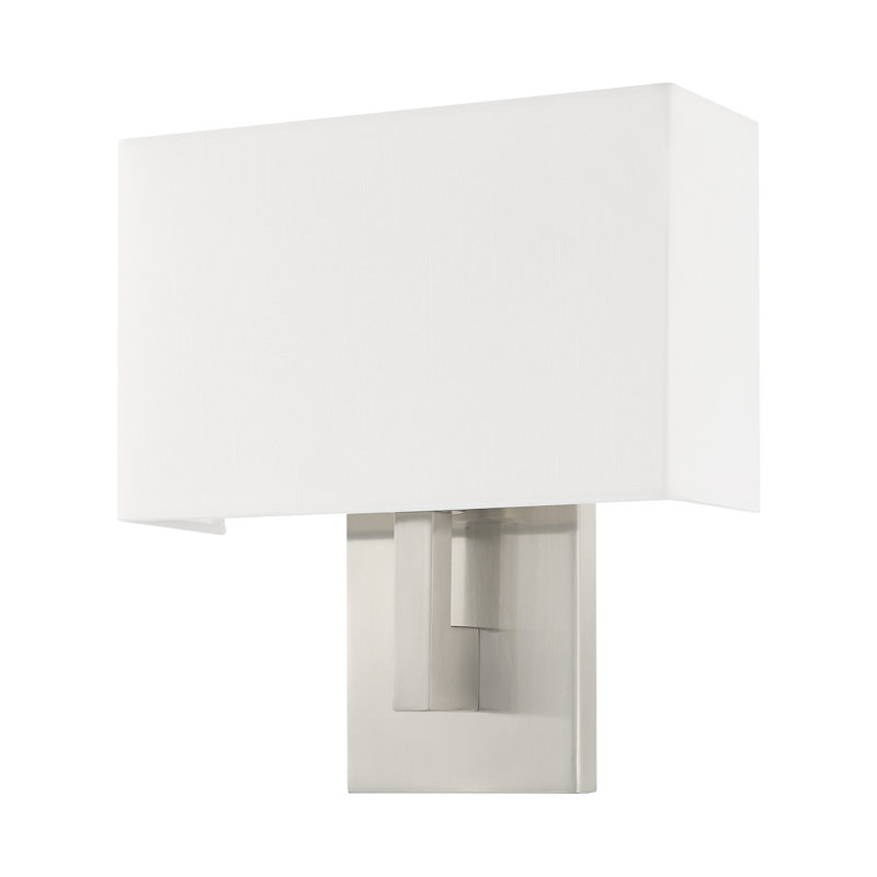 Ayeasha Flush Mounted Sconce, 12" H x 11" W x 3.95" D, Brushed Nickel
