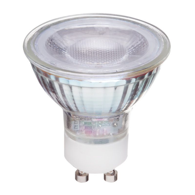 6 watts (50 watts équivalent), ampoule à del mr16, ampoule à intensité variable, gu10 blanc chaud (3000k)/base à deux broches