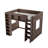 Queen Size Wooden Loft Bed with Storage Cabinets, Shelves & Space-Saving Design,Brown-115108399
