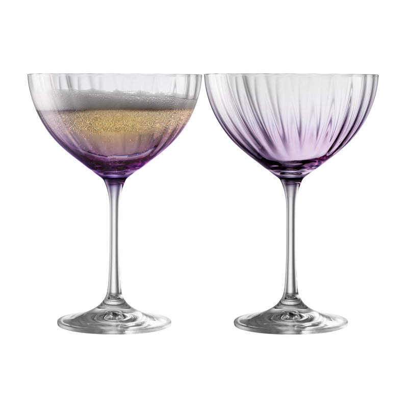 Eufaula 11.8oz. Martini Glass Set, Amethyst