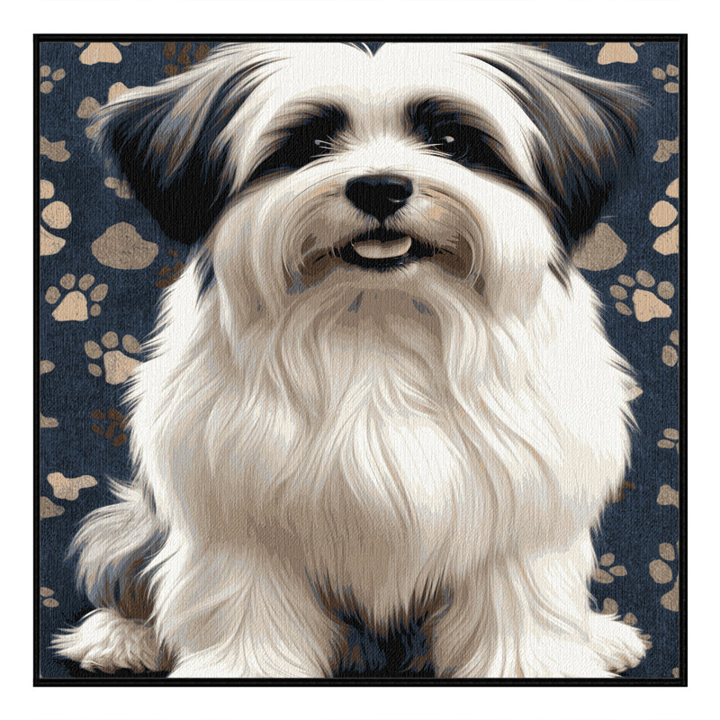  Tapis lavable bolognaise pour chiens, Carré 7 pi
