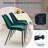 Dining Chair Set of 4 Soft Velvet Upholstered Kitchen Chairs with Metal Legs-1063796937