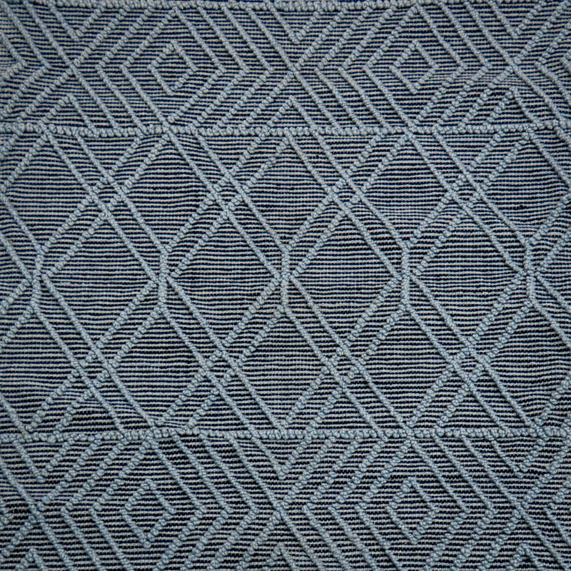 Tapis d'extérieur tissé à la main, bleu marine, Rectangle 4 pi x 6 pi