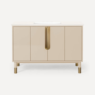 Meuble-lavabo 48 po avec comptoir en quartz Quartz