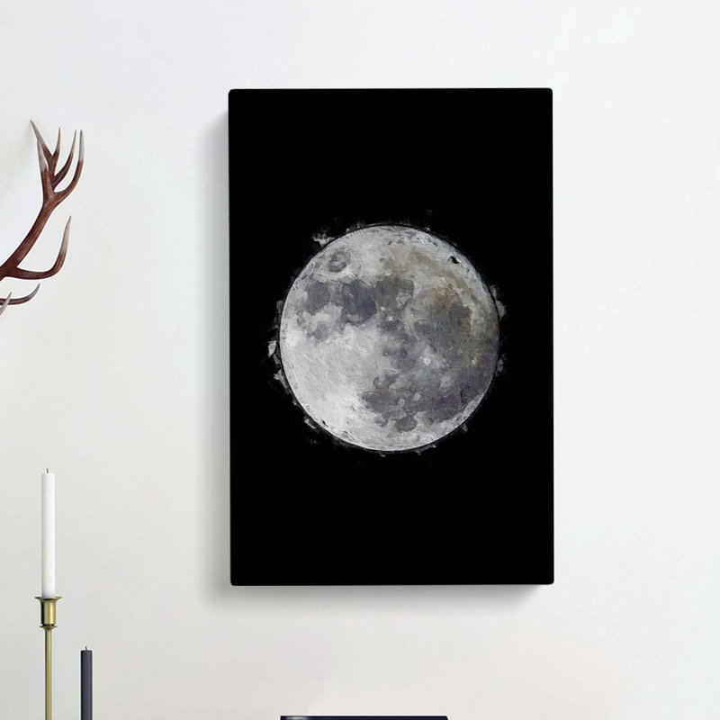 The Beauty Of The Moon - Wrapped Canvas, 50cm H x 35cm W x 3cm D