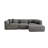 Upholstered Modular Sectional Sofa With Ottoman-863881752