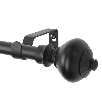 Pizano 100% Steel Single Curtain Rod