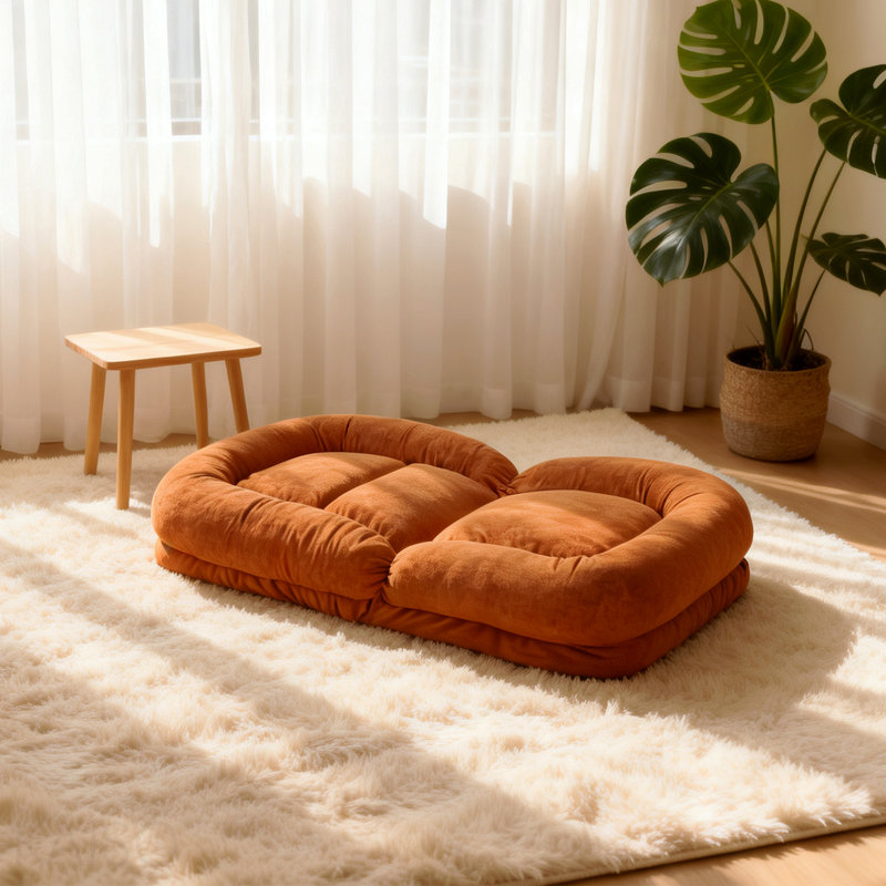 Canapé paresseux en forme d'œuf, pliable multi-segment, peut s'allonger, dormir ou s'asseoir, une sensation d'assise confortable qui s'adapte à l'ergonomie, convient aux salons, aux chambres à coucher, aux lofts d'appartements et à d'autres petits espaces