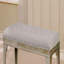 Coussin de siège en flanelle capitonnée 1 pièce de style transitionnel