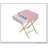 Coleen Pink & Gold Finish Accent Table-470320123