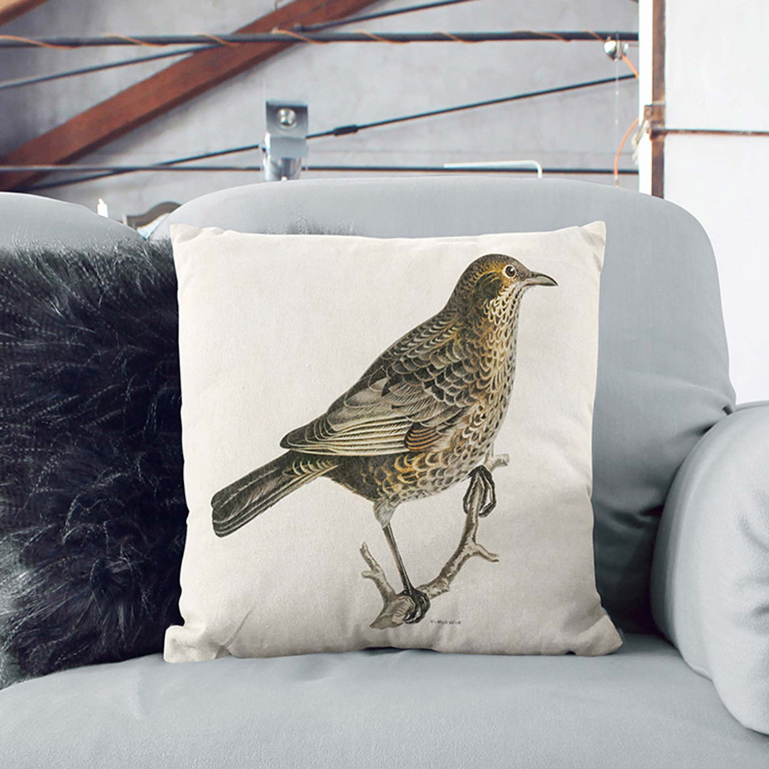 Blackbird by Von Wright Cushion with Filling