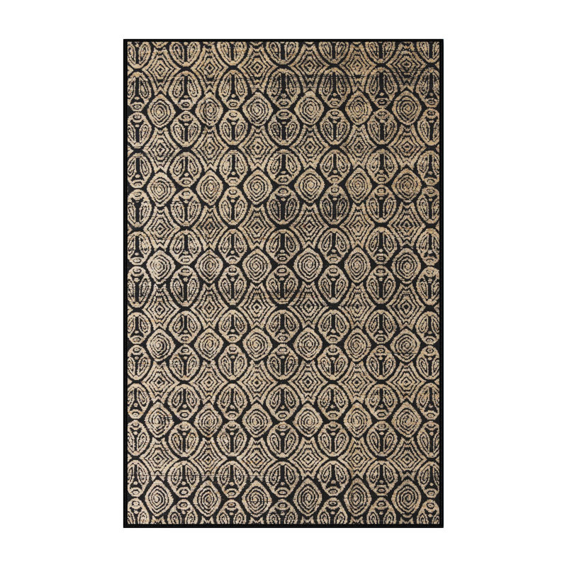 Wool Abstract Indoor Rug, Rectangle 2' x 4'