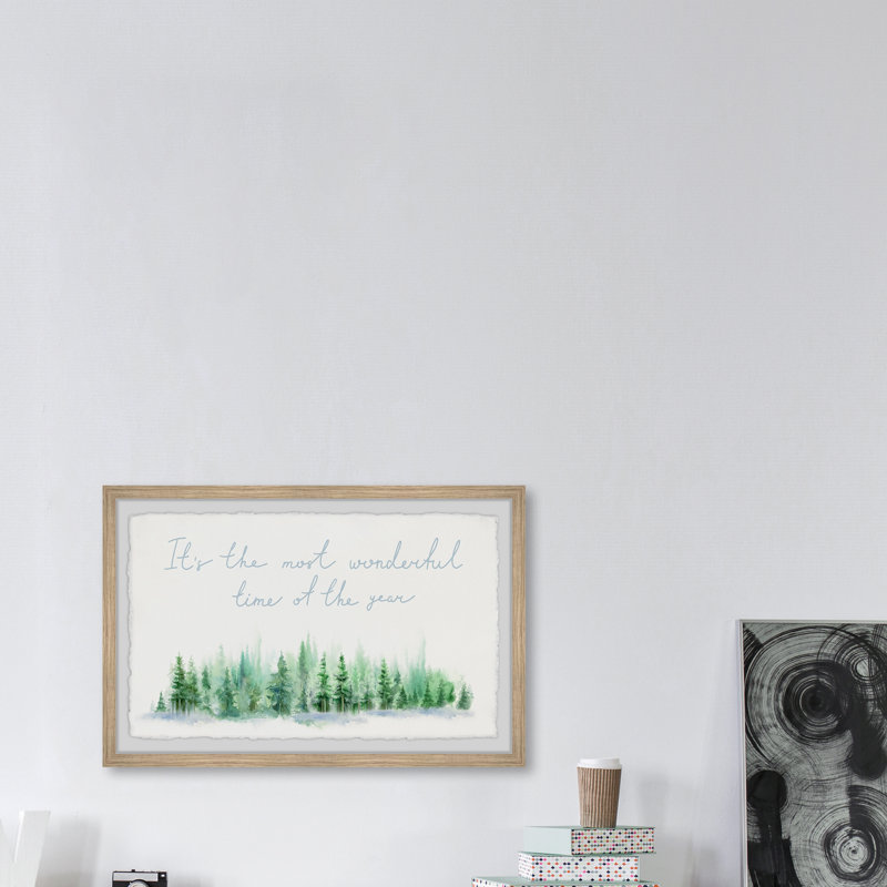«Happest Season Of All», reproduction encadrée, H 8 po x l 12 po x P 1,5 po