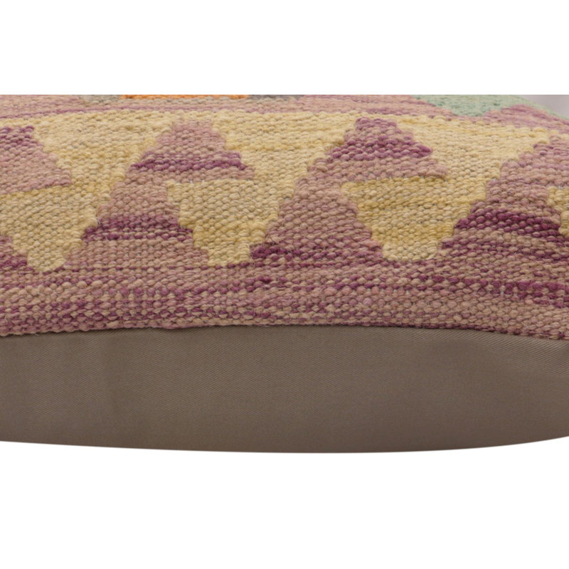 Coussin rustique en kilim tissé à la main rustique vaughan 19 po x 20 po