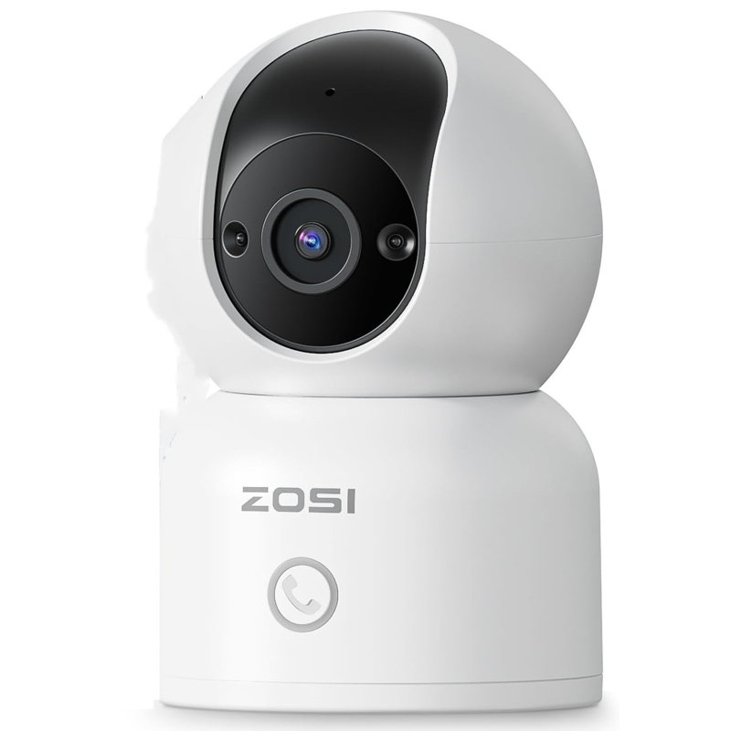 2K 360 PTZ Indoor Baby /Pet Security Camera with Human Tracking, 2-Way Call