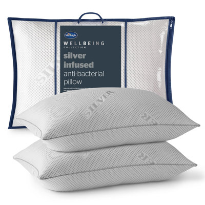 Silentnight Wellbeing Collection Silver Pillow Pair
