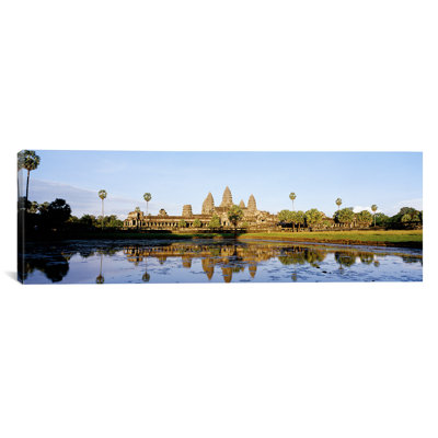 Panoramic Angkor Wat, Cambodia Photographic Print on Canvas