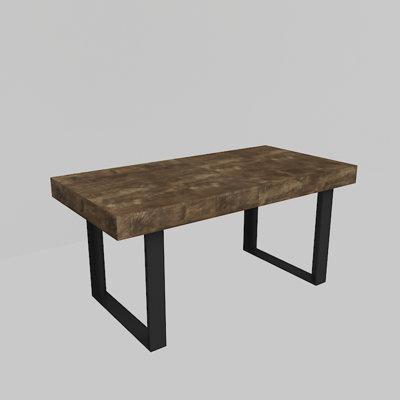 Expandable wooden dining table: modern farmhouse style, seats 6-10, versatile for kitchen, dining, or conference room