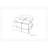 Brody 18" Wide Faux Leather Square Pouf Ottoman-520998660