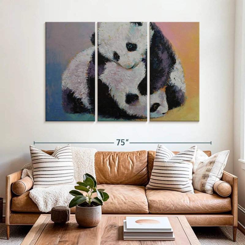 Rumble bébé panda Brampt, H 42 po x l 65 po