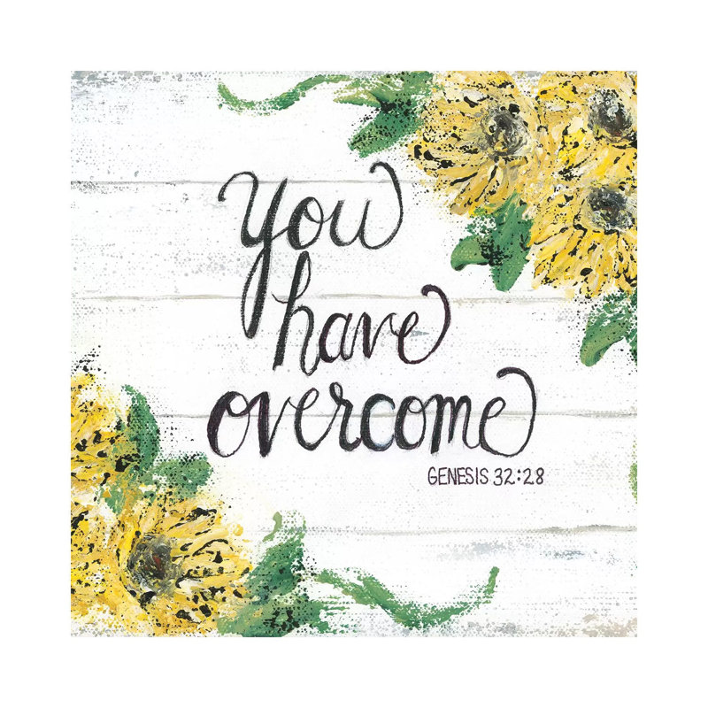 Overcome 1 Piece Wall Art on Canvas, 93.98 cm H x 93.98 cm W x 1.91 cm D, Wrapped Canvas