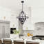 Dual-texture Industrial Chandelier|6-light Black & Oxidized Iron|47.2" Adjustable Drop|etl-certified Commercial Grade