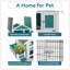 2-Storey Wooden Rabbit Hutch With Waterproof Roof And Pull-Out Tray For Easy Cleaning, Spacious And Durable Pet Cage