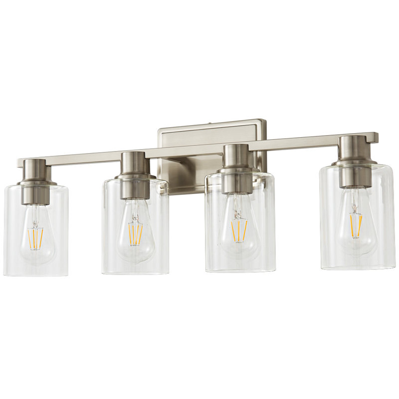 Aarien 4-Light Dimmable Vanity Light, Nickel