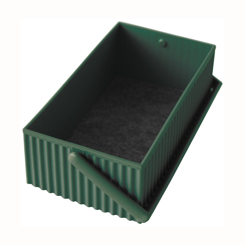 Rebrilliant Omnioffre Plastic Decorative Bin, Dark Green