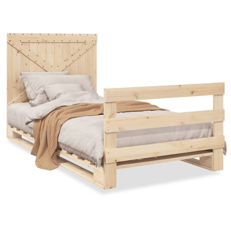 Brottman Solid Wood Bed, DE Size - 100 x 200 cm
