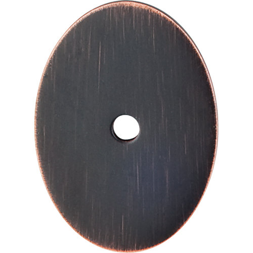 Oval  Backplate, 1.75" H x 1.25" W x 0.625" D, Tuscan Bronze