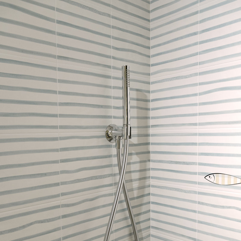 Berta 7-7/8 In. X 7-7/8 In. Ceramic Wall Tile, Olas