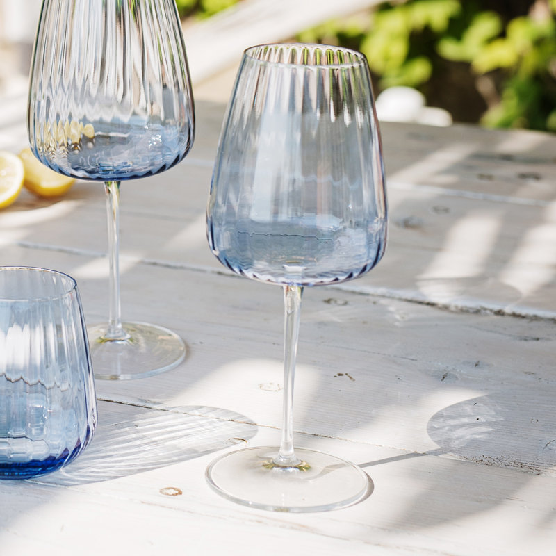 Francesca Drinking Glass, Blue