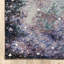 Tapis de couloir abstrait 2 pi x 10 pi bleu sarcelle et brun résistant aux taches