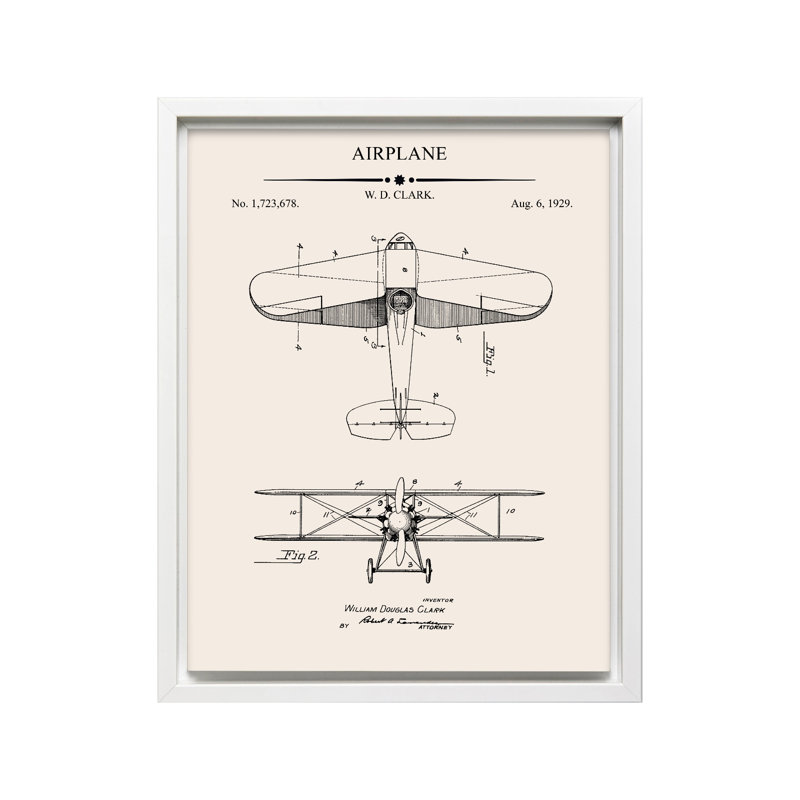 Plan de transport no 2, Canvas, White Framed, 16"H x 20"W