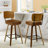 26" Swivel Upholstered Counter Height Bar Stool-830138022-823337385