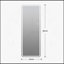 Miroir de plancher pleine longueur 64 po x 21 po DEL