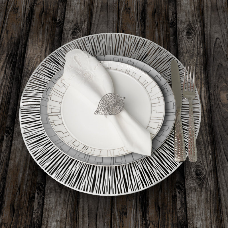 Metal Napkin Ring, Silver