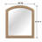 Marielle Susana Arched Mirror - Toffee