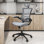 Techni Mobili Modern High-Back Mesh Executive Office Chair with Headrest and Flip-Up Arms